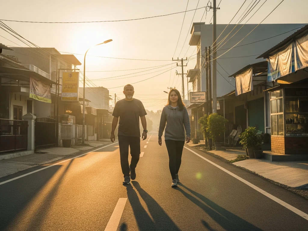 jalan pagi yang baik jam berapa