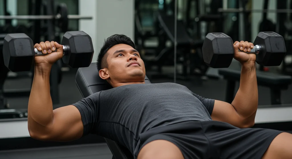 Flat Dumbbell Chest Press