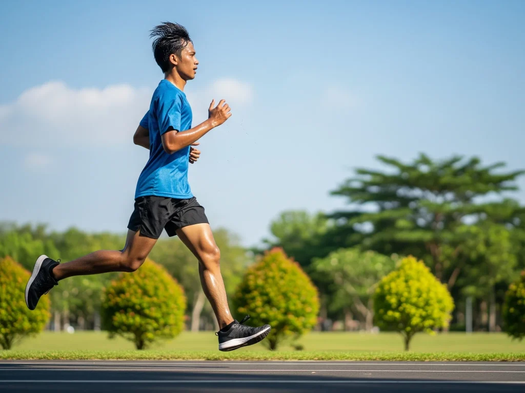 manfaat lari siang jam 12