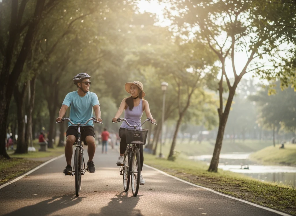 bersepeda santai