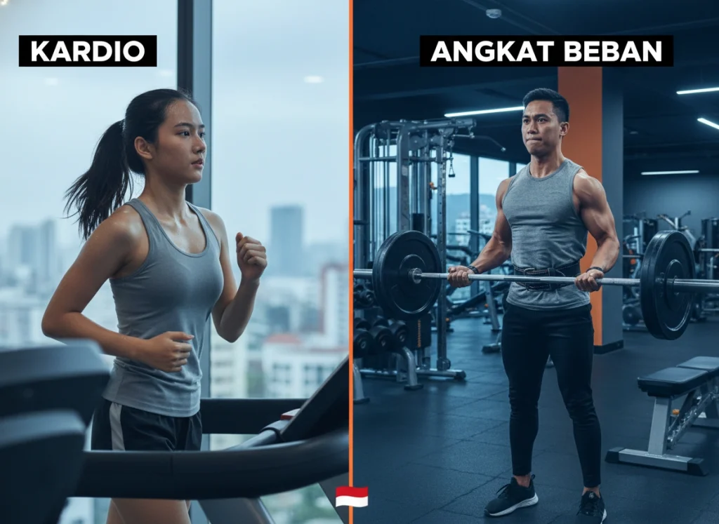 kardio vs angkat beban