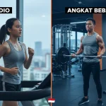 kardio vs angkat beban